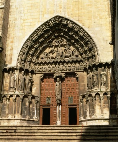 Portada del Sarmental, południowy transept, ok. 1235 autorstwa Spanish School