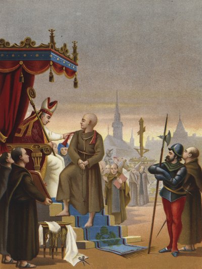 Degradacja Girolamo Savonaroli, 1498 autorstwa Spanish School