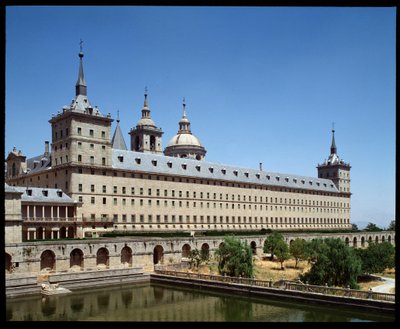 Widok klasztoru i siedziby królewskiej autorstwa Spanish School