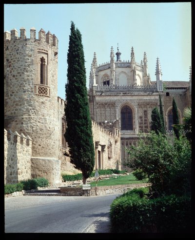 Widok na klasztor San Juan de Los Reyes, Toledo autorstwa Spanish School