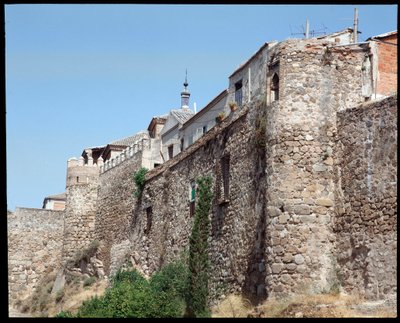 Widok na mury, Toledo Hiszpania (Widok na mury, Toledo) autorstwa Spanish School
