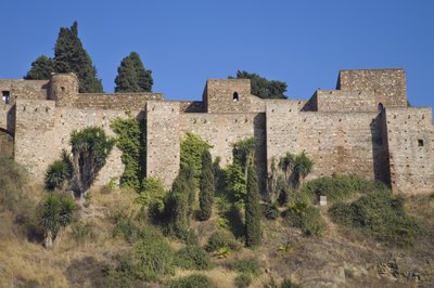 Mury Alcazaba autorstwa Spanish School