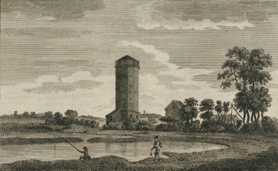 Starożytna wieża ciśnień w Hampshire, 1786 autorstwa Sparrow