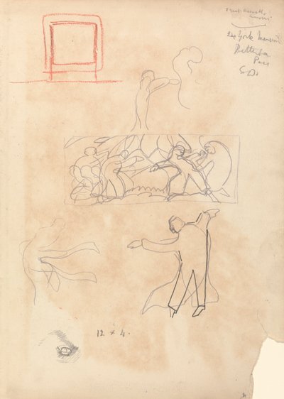 Jaskinia Złotego Cielca: Studium tancerzy autorstwa Spencer Frederick Gore