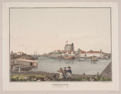 Christiansø. Port południowy autorstwa Søren L. Lange