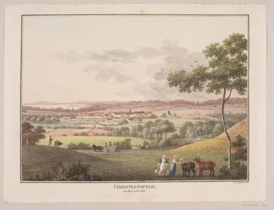 Christiansfeld, od strony zachodniej autorstwa Søren L. Lange