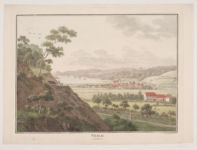 Vejle z północnego zachodu autorstwa Søren L. Lange