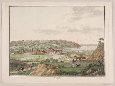 Vejle od południowego zachodu autorstwa Søren L. Lange