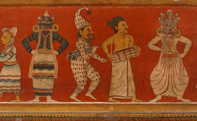 Malowidło ścienne w Image House of the Subodharama Temple, Dehiwala (fresk) autorstwa Sri Lankan School