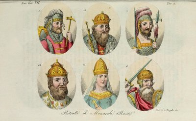 Portrety monarchii rosyjskiej autorstwa Stanghi Stanghi