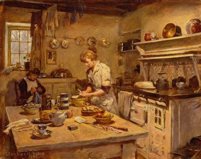 W kuchni autorstwa Stanhope Alexander Forbes
