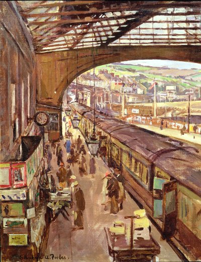 Penzance: Dworzec kolejowy autorstwa Stanhope Alexander Forbes