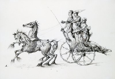 Śmierć w Barouche, ok. 1850-1890 autorstwa Stanislas Lepine