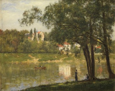 Wyspa Grande Jatte, ok. 1877-82 autorstwa Stanislas Victor Edouard Lepine