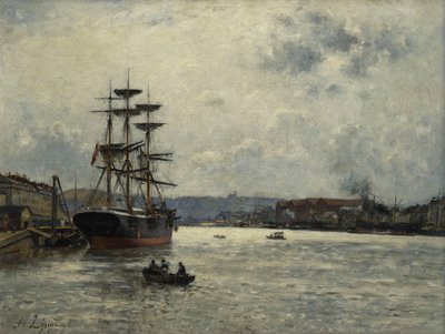 Port Caen; Port Caen, autorstwa Stanislas Victor Edouard Lepine