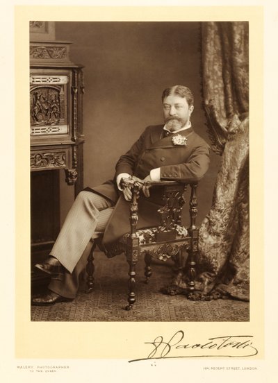 Sir Francesco Paolo Tosti (1847-1916), kompozytor pieśni, fotografia portretowa autorstwa Stanislaus Walery