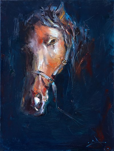 Portret „Dark Horse” autorstwa Stanislav Lazarov