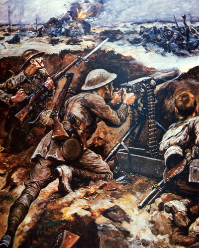 Porucznik Thomas Wilkinson, Loyal North Lancaster Regiment (kolor lito) autorstwa Stanley L. (after) Wood