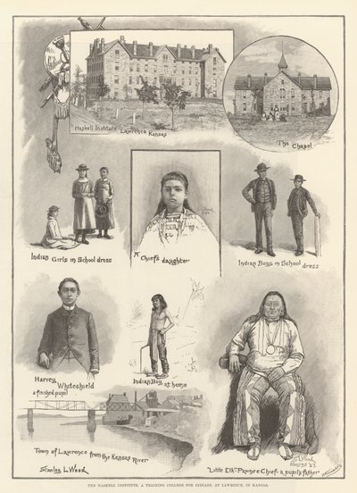 Instytut Haskella, Kolegium Szkoleniowe dla Indian, w Lawrence, w Kansas autorstwa Stanley L. Wood