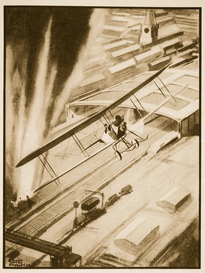 Heroizm: Rhodes Moorhouse Zdobycie V.C., ilustracja z „Flying Memories” Johna Hamiltona autorstwa Stanley Orton Bradshaw