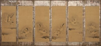 Wild geese, Momoyama or Edo period, 1568-1640.    1164651   pl       polish Successfully Translated  Original: Cover by Anon of score of opera Turandot by Giacomo Puccini Translat: Cover by Anon of score of opera Turandot by Giacomo Puccini 1422030 pl poli autorstwa Sôtatsu