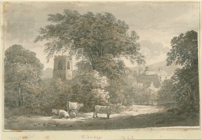 Aldridge Church: grawerowanie, bd [1762-1802] autorstwa Stebbing Shaw