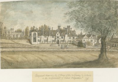 Sala Blithfield: malarstwo akwarela, nd [XVIII w.] autorstwa Stebbing Shaw