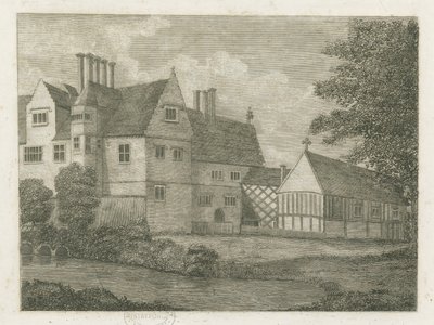 Brewood - Black Ladies Priory: grawerowanie i [?XVIII wiek] (druk) autorstwa Stebbing Shaw