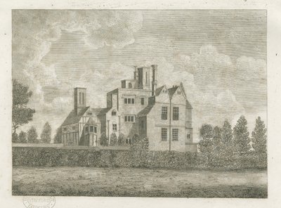 Brewood - Black Ladies Priory: grawerowanie i [?XVIII wiek] (druk) autorstwa Stebbing Shaw