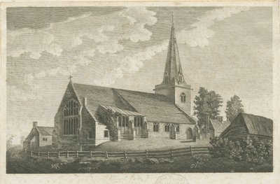 Church Eaton Church: grawerowanie, nd [c 1800] (druk) autorstwa Stebbing Shaw