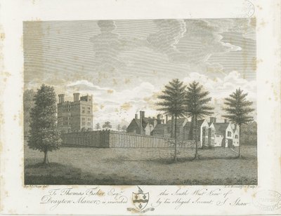 Drayton Bassett - „Drayton Manor” : grawerowanie, bd [1795] autorstwa Stebbing Shaw