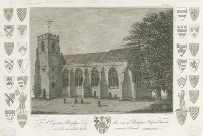 Drayton Bassett Church: grawerowanie, bd [1762-1802] (druk) autorstwa Stebbing Shaw