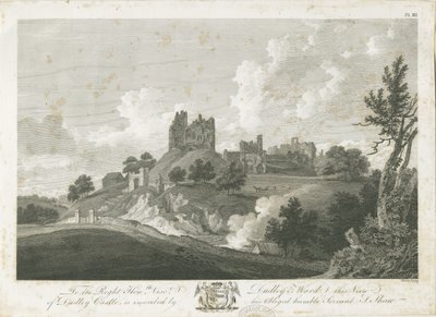 Zamek Dudley: grawerowanie, bd [1762-1802] (druk) autorstwa Stebbing Shaw