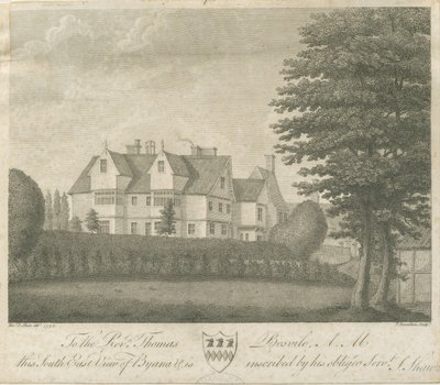 Eccleshall - Biana Hall: grawerowanie autorstwa Stebbing Shaw