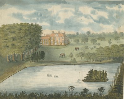 Freeford Hall: malowanie akwarelą, bd [1762-1802] autorstwa Stebbing Shaw