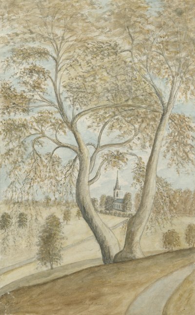 Kaplica Great Barr: malowanie akwarelą, bd [1762-1802] autorstwa Stebbing Shaw