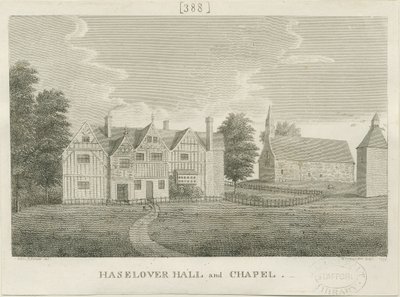 Kaplica Haselour: grawerowanie autorstwa Stebbing Shaw