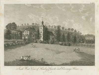 Himley Church and Parsonage: grawerowanie, nd [1762-1798] (druk) autorstwa Stebbing Shaw