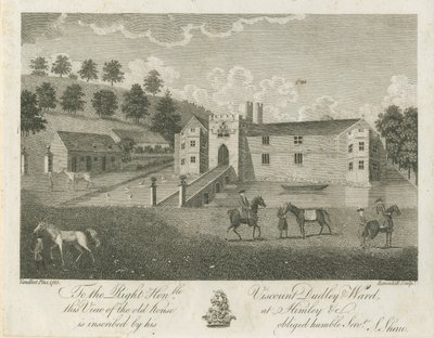 Himley Hall: grawerowanie autorstwa Stebbing Shaw