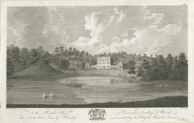 Himley Hall: grawerowanie, nd [1762-1798] autorstwa Stebbing Shaw