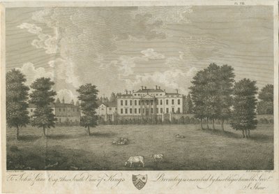 Kings Bromley Hall: rycina, [17]96 (druk) autorstwa Stebbing Shaw