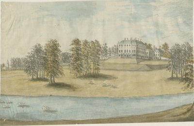 Patshull House: malarstwo akwarelowe i [1790] autorstwa Stebbing Shaw