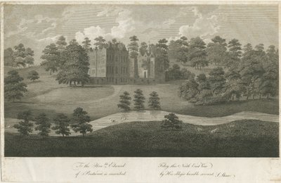 Prestwood Hall: rycina, bd [1762-1802] (druk) autorstwa Stebbing Shaw