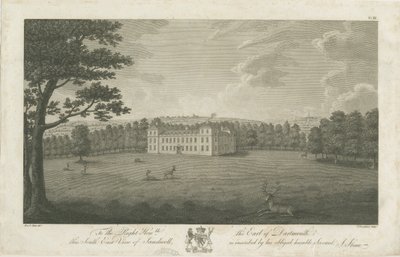 Sandwell Park - Hall: grawerowanie, nd [1762-1798] autorstwa Stebbing Shaw