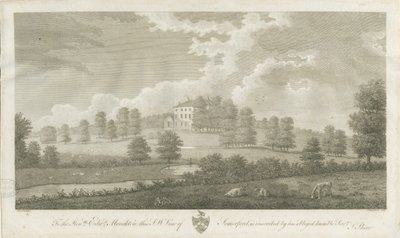Somerford Hall: rycina, bd [1762-1802] (druk) autorstwa Stebbing Shaw