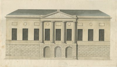 Stafford - County Gaol: obraz malowany akwarelą, bd [ok. 1794] (obraz) autorstwa Stebbing Shaw