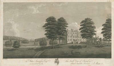 Swinfen Hall: grawerowanie, bd [1762-1798] (druk) autorstwa Stebbing Shaw