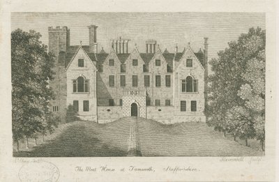 Tamworth - The Foat House: grawerowanie, bd [1762-1802] (druk) autorstwa Stebbing Shaw