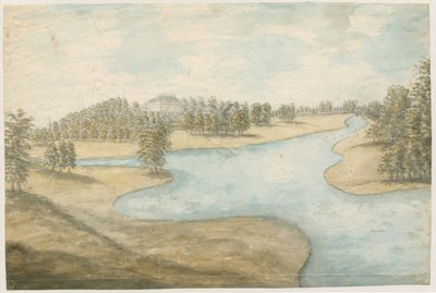 Teddesley Hall: malowanie akwarelą, bd [1762-1802] autorstwa Stebbing Shaw