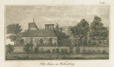 Wednesbury - Old House: grawerowanie, nd [1762-1802] (druk) autorstwa Stebbing Shaw